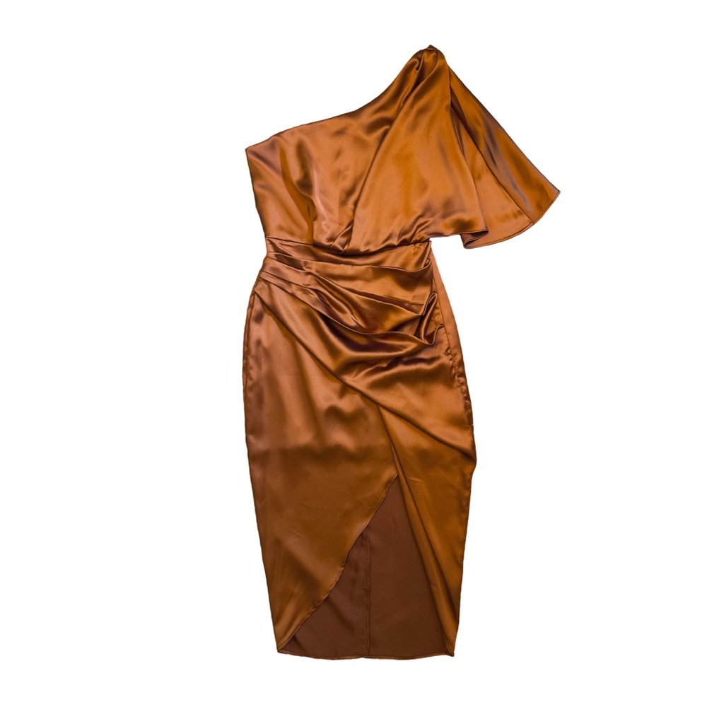 DO+BE Orange One Shoulder Dress